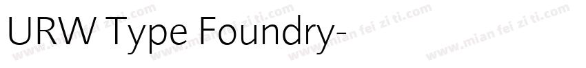 URW Type Foundry字体转换